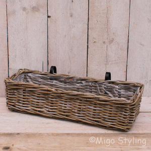 Balkonmand rotan 60 cm