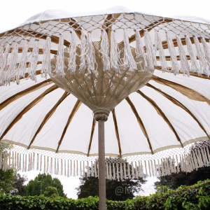 Bali - ibiza Parasol met franje