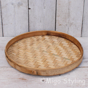 Bamboe dienblad naturel