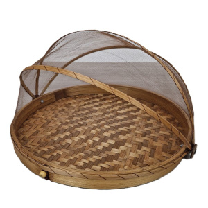 Set vliegenmandjes Bamboe naturel 