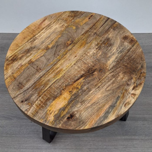 Bijzet-salontafel rond mango