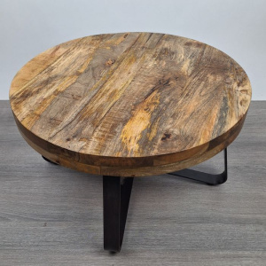 Bijzet-salontafel rond mango