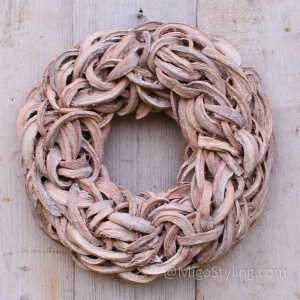 Kokosnuss Kranz white wash