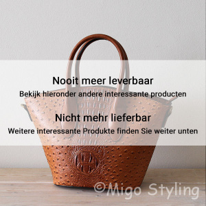 Croco tas Ibiza Camel met hengsel