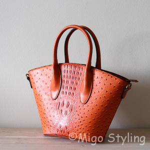 Croco tas Ibiza Oranje met hengsel