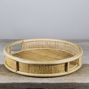 Dienblad rond met handvaten Webbing