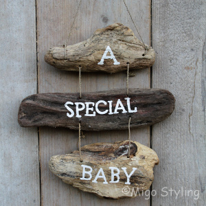 Driftwood hanger A special baby
