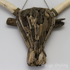 Driftwood kop buffel XL drijfhout 