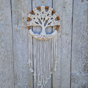 Dromenvanger Tree of life macrame Dia 35