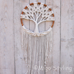 Dromenvanger Tree of life macrame Dia 42