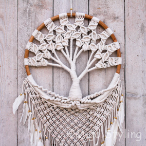 Dromenvanger Tree of life macrame D 52