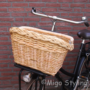 Fietshaakmand rechthoek Naturel