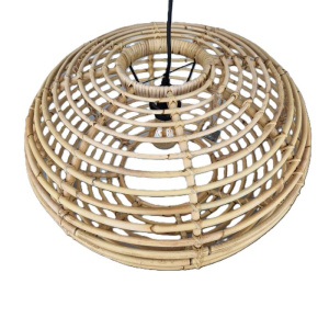 Hängelampe Rattan rund natur