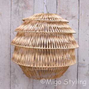 Hanglamp Bali naturel middel