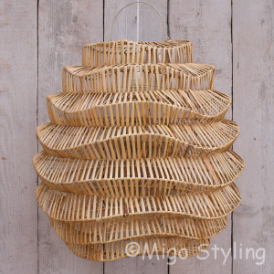 Hanglamp Wave naturel groot