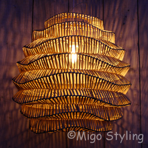 Hanglamp Wave naturel groot