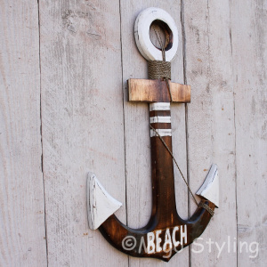 Houten Anker bruin 60 cm