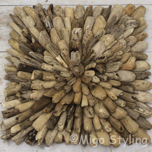 Houten wandbord van gerecycled drijfhout 