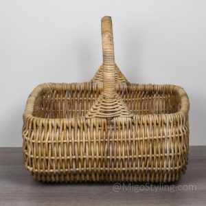 Holzkorb / Lesekorb traditionell Natur