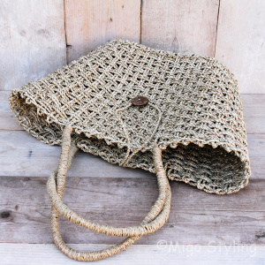Touw gevlochten tas