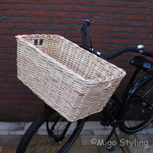 Fahrradkorb groß Natur