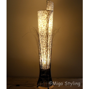 Vloerlamp Parelmoer schelpen 30 cm