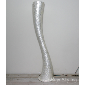 Tornado schelpen vloerlamp 