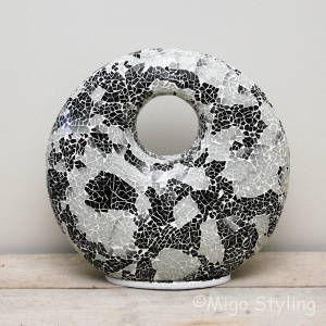 Mozaiek design tafellamp Donut