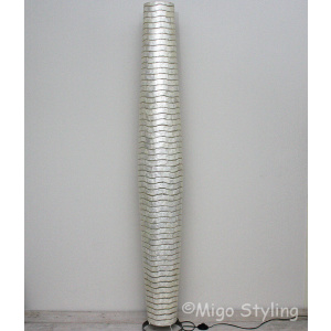 Vloerlamp Cone schelpen wit 200 cm
