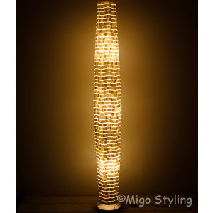 Vloerlamp Cone schelpen wit 200 cm