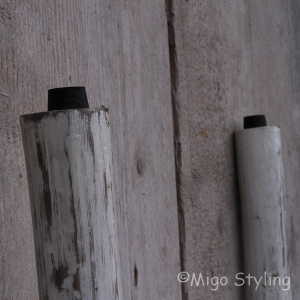 Decoratieve houten ladder