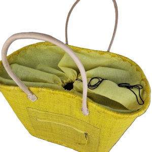 Jute strandtas Geel 