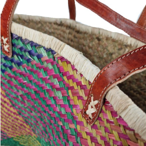 Jute strandtas Gekleurd