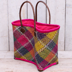 Jute strandtas Gekleurd