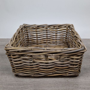 Schrankkorb quadratisch Rattan