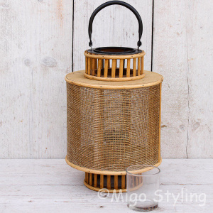 Lantaarn waxine Jute