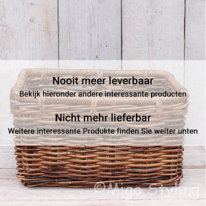 Aufbewahrungskorb Fahrradkorb braun Rattan 45cm