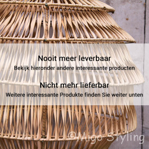 Hanglamp Bali naturel middel