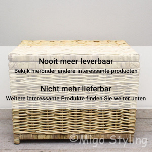 Opbergmand met deksel 70 cm Naturel