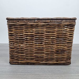 Opbergmand met deksel 47 cm Brown