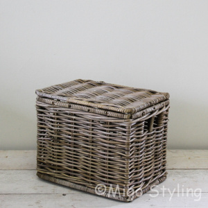 Opbergmand met deksel 37 cm
