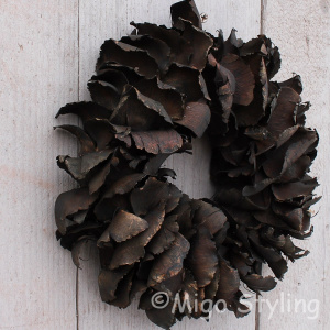 Palmenkranz 25 cm Schwarz