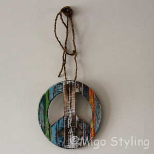 Peace hanger gekleurd