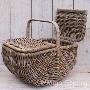 Picknickmand met 2 kleppen Groot