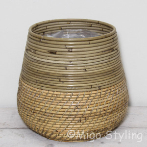 Plantenmand Lombok Grey/blond basket