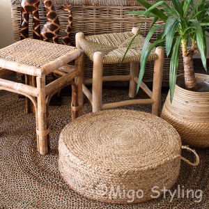 Jute-Hocker Dia 55