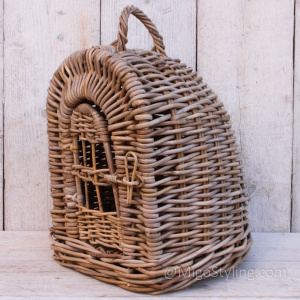 Reisekorb Rattan mit Tür