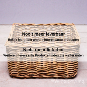 Rieten opbergmand natural