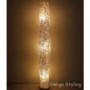 Vloerlamp Cone schelpen copper gevlokt 200 cm