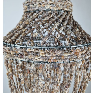 Muschelleuchte Braun 25cm
